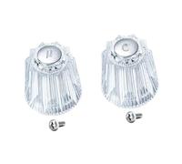 F Fityle Shower Knob Replacement Professional Bathroom Accessories Decorative Hotel Multifunctional Easy Installation Shower Handle, 2 Pieces
