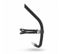 F Fityle Silicone Snorkel Front Mount Swimming Snorkel Breathing Strap With Adjustable Strap And Reduced Drag Shape Suitable for swim workouts stroke alignment breathing practice pool, Black