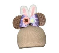 F Fityle Ski Helmet Cover Helmet Decoration Funny Knitted Beanie Warm Snowboard Helmet Cover Winter Headgear for Bicycle Single Board