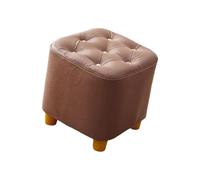 F Fityle Small Footstool Ottoman, Seat Chair Foot Rest Stool, Decorative Stable Footrest Change Shoe Stool, for Playroom Couch Home, Brown