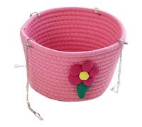 F Fityle Small Pet Hammock Cage Accessory Comfortable Utility Hanging Basket for Cage Rat Sleeping Nest for Outdoor Indoor Yard Parrot, Pink