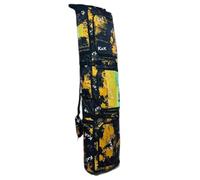 F Fityle Snowboard Bag Ski Bag with Handle for Adults with Wheels Padded Rolled up Top Snowboard Backpack Ski Carry Bag, Yellow