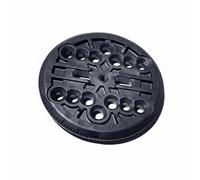 F Fityle Snowboard Binding Disc Mounting Plate Adapter Angle Adjustment Insert With Threaded Center And Versatile Hole Pattern Suitable for board setup stance dialing home workshop, Black