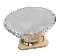 F Fityle Space Capsule Cat Bed Pet Supplies Wood Stand Activity Center Condo Cat Bed Toy Sleeping Nest for Kitty Small Animal Bunny, 37cm