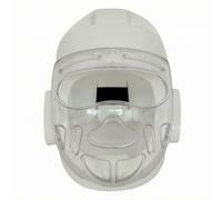 F Fityle Sparring Head Protector With Transparent Visor Molded Padding Forehead Chin Protection Full Coverage Fighting Helmet For Boxing Practice Suitable For Artists