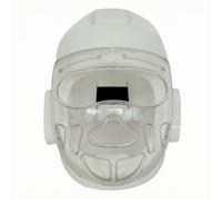 F Fityle Sparring Head Protector With Transparent Visor Molded Padding Forehead Chin Protection Full Coverage Fighting Helmet For Boxing Practice Suitable For Artists