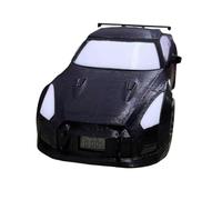F Fityle Sport Race Car Toy Display Screen with Alarm Clock Realistic Time Display Classic Vehicle Toy for Birthday Holiday New Year, black