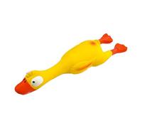 F Fityle Squeaky Dog Toy Latex Duck Outdoor Games,Novelty,Family Game,Funny Beach Games Interactive Sturdy Dog Chewing Toy Sound Duck