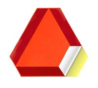 F Fityle Sticky Slow Moving Vehicle Triangle Sign for Cart High Visibility Slow Traffic Triangle Sign for Low Speed Vehicle