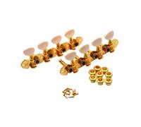 F Fityle String Tuning Pegs Mandolin Replacements Lightweight 4L 4R Easy Installation Musical Instrument Parts for 8 Strings Mandolin, Gold