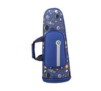 F Fityle Suona Bag Suona Gig Bag with Handle Equipment with Exterior Pocket with Shoulder Straps Universal Instrument Case Suona Case, Blue