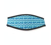 F Fityle Swimming Hair Band Goggles Strap Cover Protector Sleeve Pad with Padded Neoprene for Gentle Suitable for Training Sets Dive Workouts Lake Swims, Blue, Large Waves