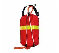 F Fityle Throw Bag Rope Kit Bag Throw Line with Floating Polypropylene Cord and Rugged Oxford Case with Reflective Suitable for Boating Kayaking ice Fishing, Red, 21M Reflective Rope