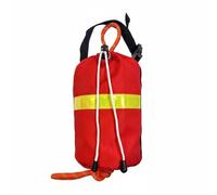F Fityle Throw Bag Rope Kit Bag Throw Line with Floating Polypropylene Cord and Rugged Oxford Case with Reflective Suitable for Boating Kayaking ice Fishing, Red, 16M Reflective Rope