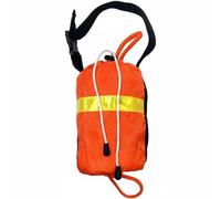 F Fityle Throw Bag Rope Kit Bag Throw Line with Floating Polypropylene Cord and Rugged Oxford Case with Reflective Suitable for Boating Kayaking ice Fishing, Orange, 16M Floating Rope