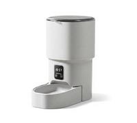 F Fityle Timed Feeder Device Automatic Cat Feeder Dispenser Bowl Phone Scheduling With Reliable Auto Feeding And Large Capacity, Modern, Button Control, Standard Bowl