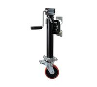 F Fityle Trailer Support Jack Heavy Duty Steel Trailer Jack With Red Guide Wheel Assembly For RV Utility Trailer Stabilizing Lifting Transporting Equipment