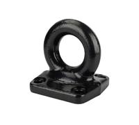 F Fityle Trailer Tow Recovery Loop Anchor Plate Bolt On Base steel hardware With black coated protection For pulling and winching duties truck recovery trailer operations