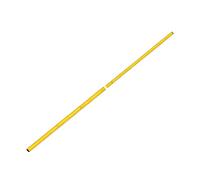 F Fityle Training Agility Pole Adjustable Slalom Pole Rod With Telescopic Height Impact Resistant PVC Stable Rubber Foot suitable for agility courses athlete, 1.5M Telescopic Rod
