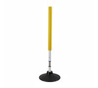 F Fityle Training Basketball Pole Agility Dribbling Flexible Foam PVC Rubber Weighted Base Suitable for Athlete Workout Gym Outdoor Fitness, Yellow, 100CM 1.2KG
