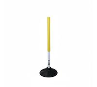 F Fityle Training Basketball Pole Agility Dribbling Flexible Foam PVC Rubber Weighted Base Suitable for Athlete Workout Gym Outdoor Fitness, Yellow, 60CM 1.2KG