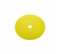 F Fityle Training Marker Disc Agility Disc Flat Marker Anti Slip Cone TPE Flexible Design High Visibility Suitable for warm downs skill stations movement patterns, Yellow