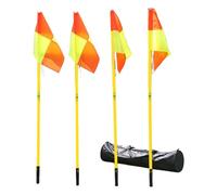 F Fityle Training Posts with Base, Portable, for Agility And Training on Football Fields, Style A