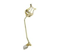 F Fityle Trombone Music Clip, Practical Trumpet Marching Lyre Clamp, Instrument Accessories for Wind Instruments, white clip