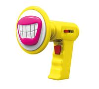 F Fityle Trumpet Changer Microphone Toy Funny Large Mouth Loudspeaker with 6 Kinds Voices Trick Joke Toy Party Favors Children Family, Yellow