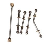 F Fityle Trumpet Connecting Rods, Trumpet Repair Kit Professional Easy Installation Universal Ball Joints Adjusting Nuts, for, 4Pcs