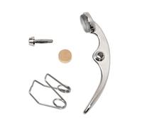 F Fityle Trumpet Water Key Spit Valve Kit with Spring Cork Pad Replacement Trumpet Water Value Repair Tool Wind Instrument Replace, Large