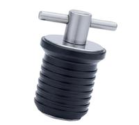 F Fityle Twist Drain Plug Deck Drain Stopper Stainless Steel T Handle Adjustable for Marine Hulls Kayaking Speedboat Boating