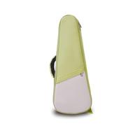 F Fityle Ukulele Case Bag Cover Sleeve Pouch with Cushioning and Zippered Opening Oxford Polyester Exterior with Front Pocket and, Array, Autumn Green + Off White, 26/27 Inch