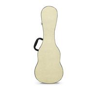 F Fityle Ukulele Case Hard Shell Case Carrying Case Instrument Case with Leather Exterior Impact Metal Latch Cushion Interior Organizer Compartment Suitable