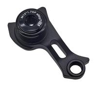 F Fityle Universal Derailleur Hanger Sturdy CNC Bike Rear Derailleur Hanger Tail Hook for Cycling Mountain Road Bikes Parts Black, M12xP1.75