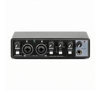 F Fityle Usb Audio Interface Music Interface Sound Card Preamp Instrument Input With Loopback Usb Powered Suitable for Studio Tracking Gaming Voice Chat Video Calls