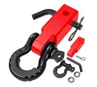 F Fityle Vehicle Trailer Hook Assembly With Complete Hardware Kit Including Hex Key And Round Spacers Heavy Duty Carbon Steel Build Suitable For, Black
