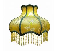 F Fityle Vintage Lamp Shade Pendant Shade Shade Retro Shade with Effect for E27 Pendants to Create Cozy Home Ambience Suitable for Living Rooms bedrooms Tea, Retro Green Peony