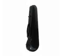 F Fityle Violin Case Hard Shell Violin Carrying Case Triangular Form Molded Exterior Composite Carbon Fiber Reliable Protection Organized Storage Suitable for, Black, 4/4