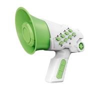 F Fityle Voice Changer Toy Portable Speaker Role Play 4 Voices Modes Voice Amplifier Mini Megaphone Toy for Outdoor Activities Event, light green