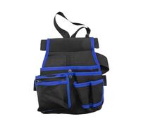 F Fityle Waist Tool Bag Pack Utility Belt Pouch with Multi Pockets Tool Belt Organizer Storage for Hand Tools Women Men Woodwork, Blue