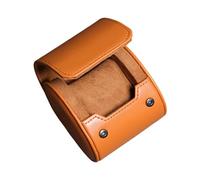 F Fityle Watch Display Case Jewelry Collection Container Space-Saving Scratch Resistant Watch Box 1/2/3 Slots for Drawer Household Men, Light Brown, 1 Slot
