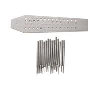 F Fityle Watchmakers Tap & Die Watch Repair Tool Kit Watchmaker Tool 0.7-2mm Accessories for Jewelry Making Jewellers Screw Plate Set
