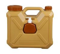 F Fityle Water Container with Faucet Portable Drink Dispenser Thick Water Carrier Tank Outdoor Camping Jug for Vehicle Fishing RV Car, Yellow, 12L