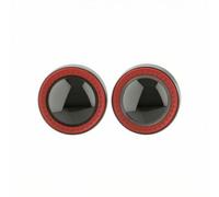 F Fityle Wheel Hub Cover Retro Hubcap With Circular Front Plate And Raised Dot Band Screw Secured Bracket And Easy Release Frame Suitable for 1.9-inch Crawler Wheels RC Hobby Courses, Black Red