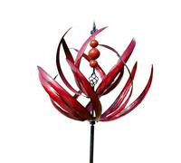 F Fityle Wind Spinner,Windspinner,Wind Mill Decor, Rotating Windmill Metal Wind Sculpture for Patio Garden Garage Path Swimming Pool