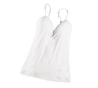 F Fityle Women's Built Padded Tank Tops Camisole Cami Sleeping, White, L