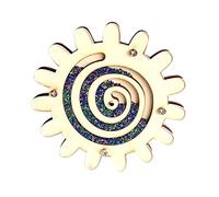 F Fityle Wooden Children Busy Board, Gear DIY Activity Early Education Toy Accessories Rotating Sensory for Parent Kids Toddlers Training, Multicolor