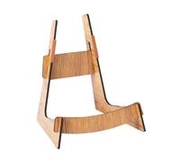 F Fityle Wooden Floor Guitar Stand Storage Rack Solid Wood Music Instrument Rack Violin Holder Violin Stand for Acoustic Bass Electric, Light Wood