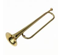 F Fityle Youth Brass Bugle Instrument Trumpet Cornet Brass Build With Flared Bell and Smooth Response for Young Suitable for Youth Ensembles School Lessons Rehearsals, Shining Yellow